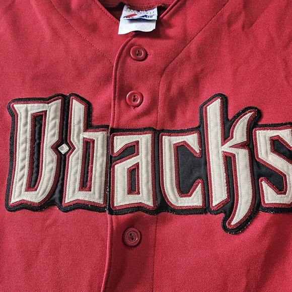 Majestic Arizona Diamondbacks Women's Size Small Baseball‎ Jersey Red MLB - Picture 5 of 9
